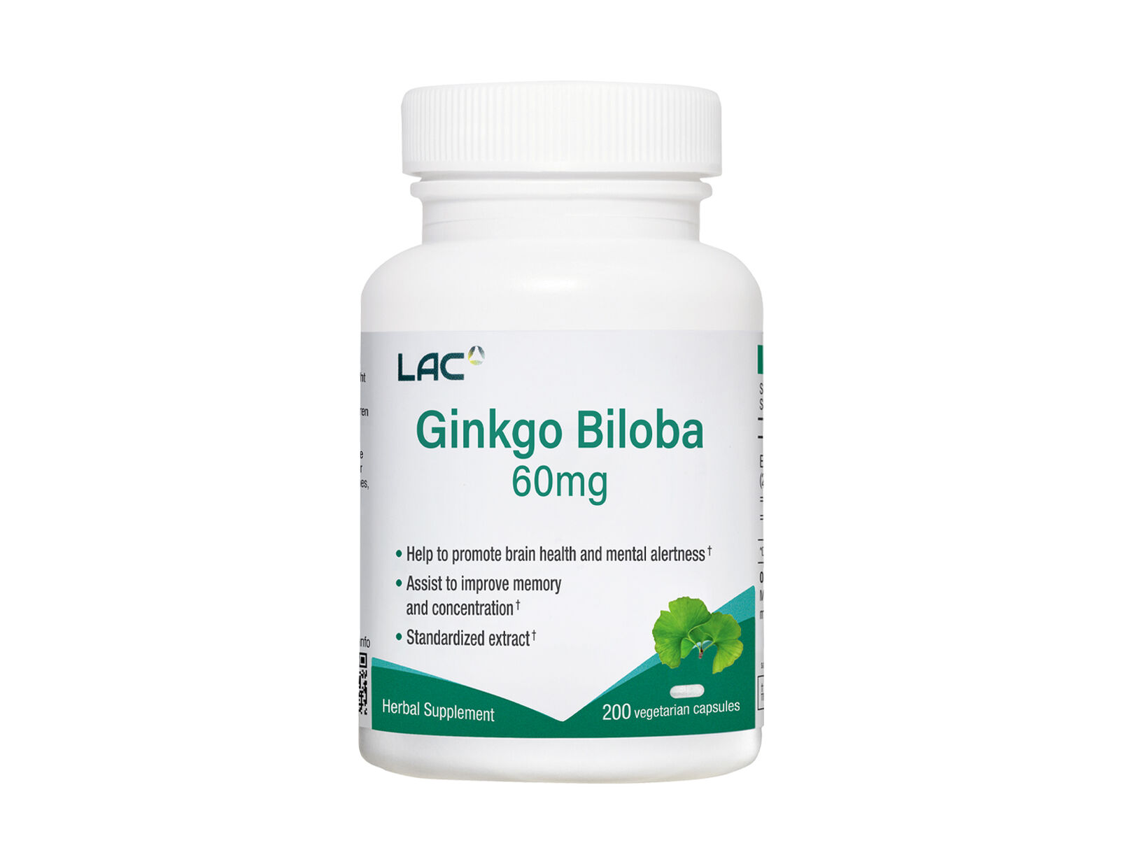 Ginkgo Biloba 60mg: retailer-supplied image